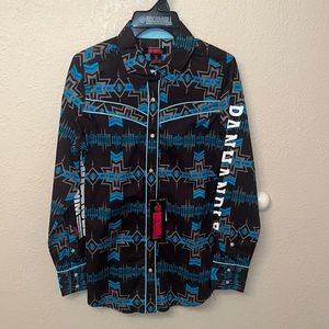 Rock & Roll Denim Button Up Shirt